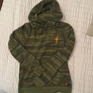 Aviator nation camp Lightning bolt hoodie size m